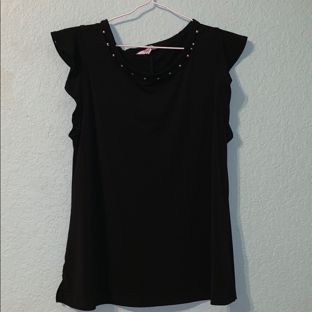 black beaded shirt